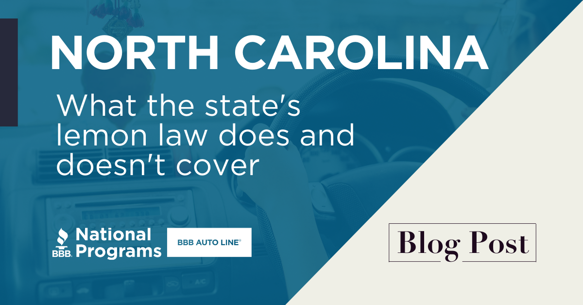 What to Know About the North Carolina Lemon Law